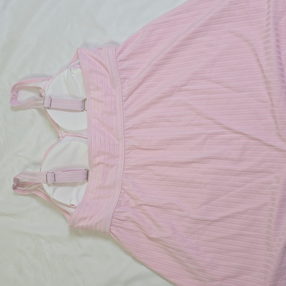 Pink Feather Print Tankini Set Size XL NwOT - Picture 6 of 11